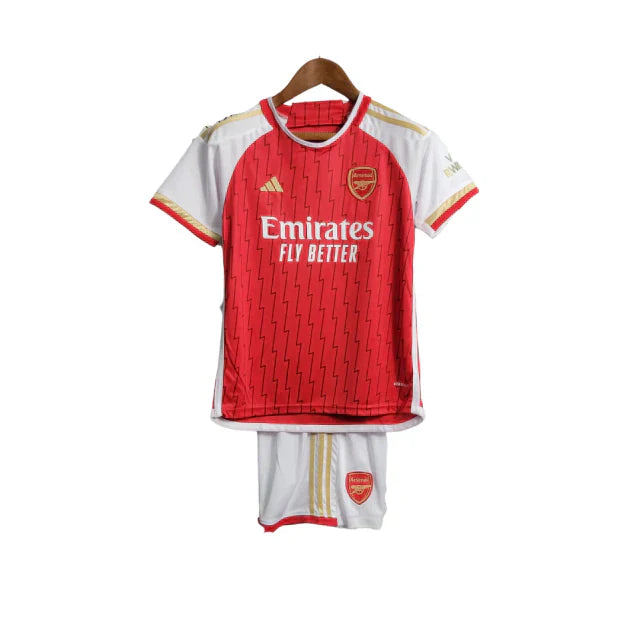 Kids Set Arsenal Home Jersey 23/24 - Red