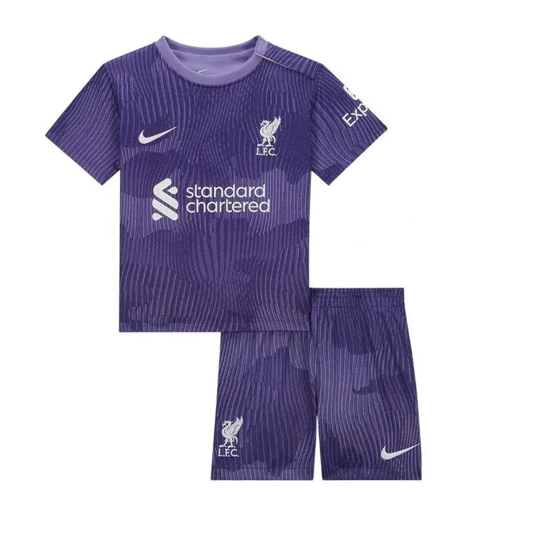 Kids Set Liverpool Third 23/24 - Purple