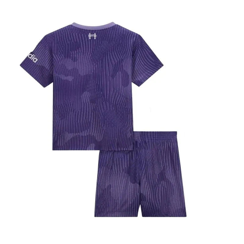 Conjunto Infantil Liverpool Third 23/24 - Roxo