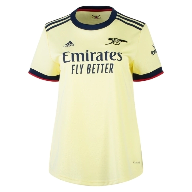 Camisa Arsenal Away 21/22 s/n° Torcedor Feminina - Amarela