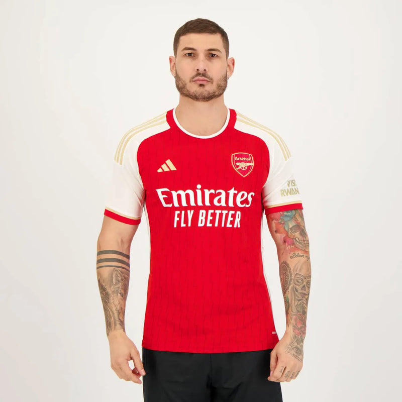 Camisa Arsenal Home 23/24 s/n° Torcedor Masculina - Vermelho