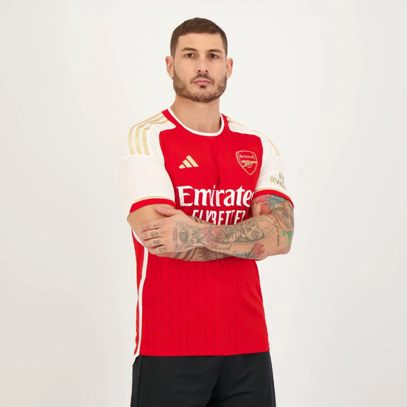 Camisa Arsenal Home 23/24 s/n° Torcedor Masculina - Vermelho