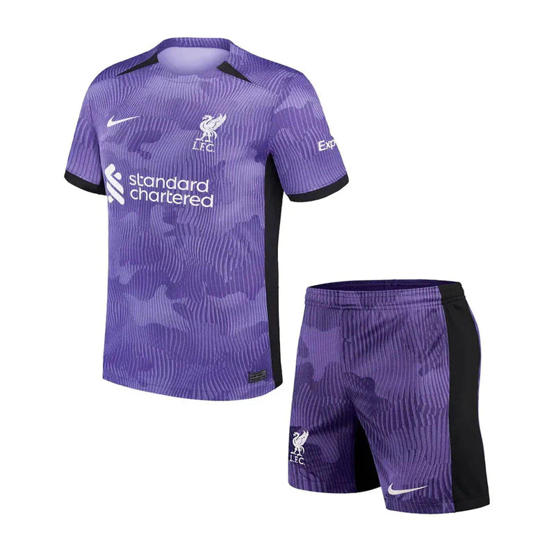 Kids Set Liverpool Third 23/24 - Purple