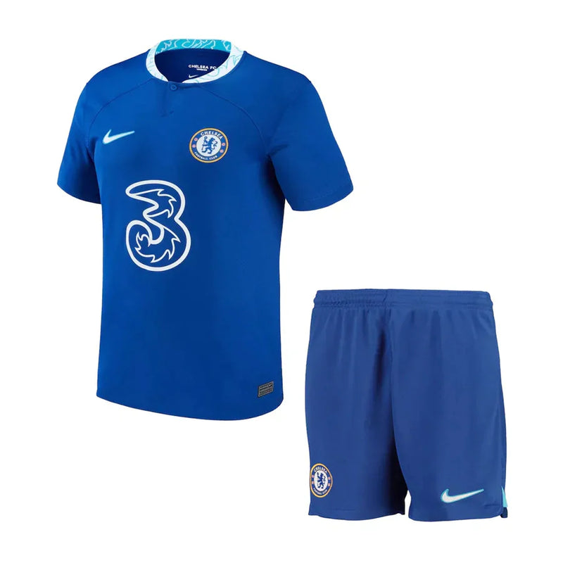 Conjunto Infantil Chelsea Home 22/23 - Azul